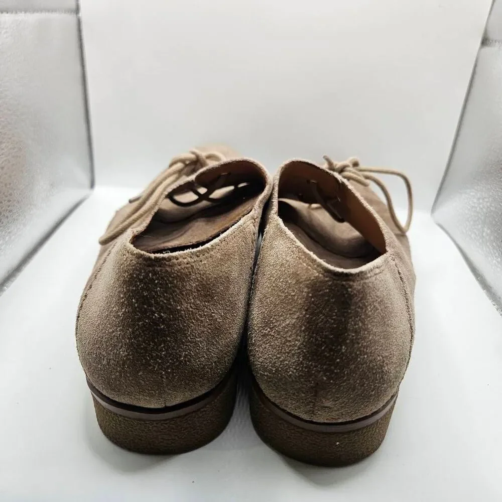 Franco Sarto Womens Pecos Oxford Shoes Size 9 M Brown Suede Leather Lace Up